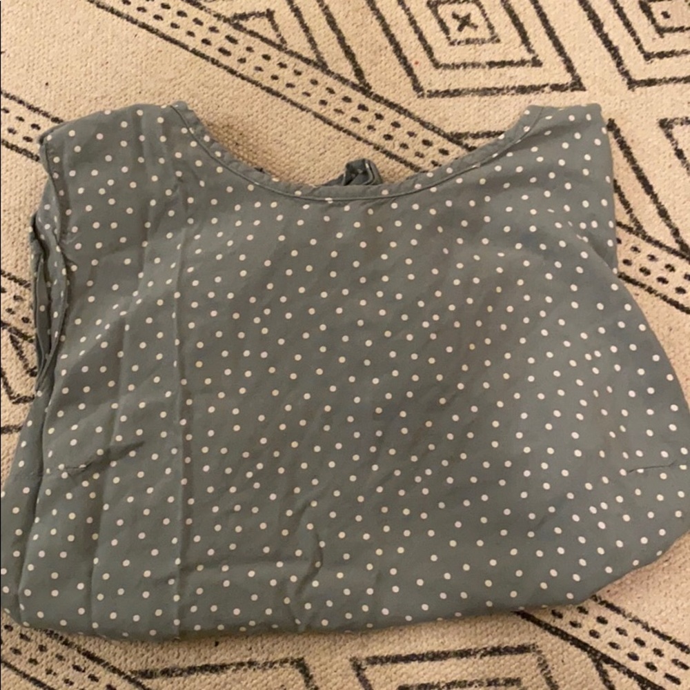 Cute blue polka dot blouse